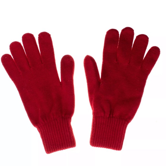 GALLO Cashmere Silk & Wool Knitted Gloves One Size Ribbed Cuffs Made in Italy - Picture 2 of 5